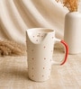 Crimson Ceramic Sipper with Steel Straw