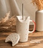 Crimson Ceramic Sipper with Steel Straw