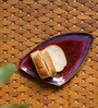 Crimson Triangular  Ceramic Appetizer Platter
