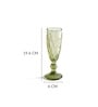 Criss Light Green Stem Glass Set Of 6