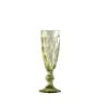 Criss Light Green Stem Glass Set Of 6