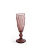 Criss Purple Stem Glass Set Of 6