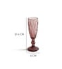 Criss Purple Stem Glass Set Of 6