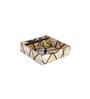 Crisscross Collection Blue & White Wood Tissue Holder