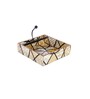 Crisscross Collection Blue & White Wood Tissue Holder