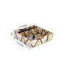 Crisscross Collection Blue & White Wood Tissue Holder