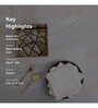 Crisscross Collection Blue & White Wood Tissue Holder