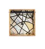 Crisscross Collection Blue & White Wood Tissue Holder