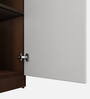 Sora 3 Door Wardrobe In Dark Elm & Frosty White Color With Drawer