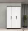 Sora 3 Door Wardrobe In Dark Elm & Frosty White Color With Drawer