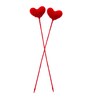 Crochet Red Heart Shaped Love Sticks Valentine Day Gift