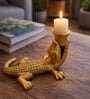 Crocodile Aluminium Candle Stand