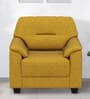 Muebles Casa Croma Fabric 1 Seater Sofa in Yellow Colour