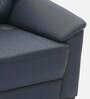 Croma Leatherette 1 Seater Sofa in Dark Blue Colour