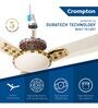 Crompton Aura 2 Designer 2D Antidust Brocade 1200 Mm Ceiling Fan (Pearl White)