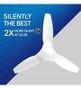 Crompton Silent Pro Enso 1225 mm (48 inch) Activ BLDC Remote controlled Ceiling Fan (All White)