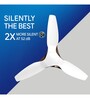 Crompton Silent Pro Enso 1225 mm (48 inch) ActivBLDC Remote-controlled Ceiling Fan with Anti-Dust Technology (Mist White)