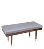 Cross Marble  6 Seater Dining Set in Metallic Copper Finish with Bench
