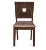 Crown Solid Wood 6 Seater Dining Set in Brown Finish