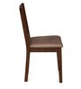 Crown Solid Wood 6 Seater Dining Set in Brown Finish