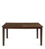 Crown Solid Wood 6 Seater Dining Set in Brown Finish