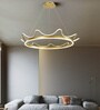 Crown Gold Smart Voice Asst. Acrylic Chandelier