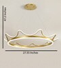 Crown Gold Smart Voice Asst. Acrylic Chandelier