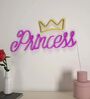 Crowned Princess Pink & Yellow Warm Neon Light