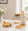 Gold Crumbled Coaster Set Of 4