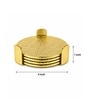 Gold Crumbled Coaster Set Of 4