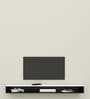 Cruston Wall Mount Tv entertainment Unit In Frosty White & Wenge Color