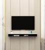 Cruston Wall Mount Tv entertainment Unit In Frosty White & Wenge Color
