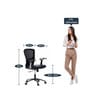 Cruxe Mid Back Ergonomic Chair in Black Colour