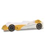 Cruz Racing Car Bed in Yellow Colour