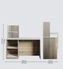 Cruz Study Table in Sonomo Oak & Cold White Finish
