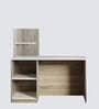 Cruz Study Table in Sonomo Oak & Cold White Finish
