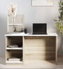 Cruz Study Table in Sonomo Oak & Cold White Finish