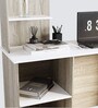 Cruz Study Table in Sonomo Oak & Cold White Finish