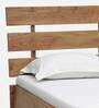 Crysta Solid Wood Queen Size Bed With Box Storage In Acacia Natural Finish