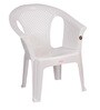 Crystal Plastic Chair in White Colour , (Set Of 4)