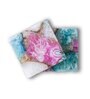 Crystal Agate Stone Coaster Set of 2 Square for Bar, Beer, Coffee, Tea   Multicolor