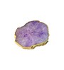 Crystal Purple Stone Set of 2 Table Coasters