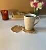 Crystal Brown Stone Set of 2 Table Coasters