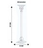 Crystal Celeste Transparent Candle Stand