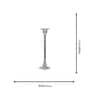 Crystal Celeste Transparent Candle Stand