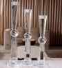 Crystal Central Orb Transparent Candle Stand
