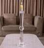 Crystal Central Orb Transparent Candle Stand