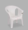 Crystal Plastic Chair in White Colour , (Set Of 4)
