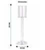 Crystal Columnar Transparent Candle Stand