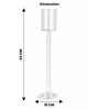 Crystal Columnar Transparent Candle Stand